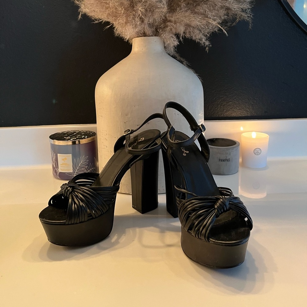 Black high heels